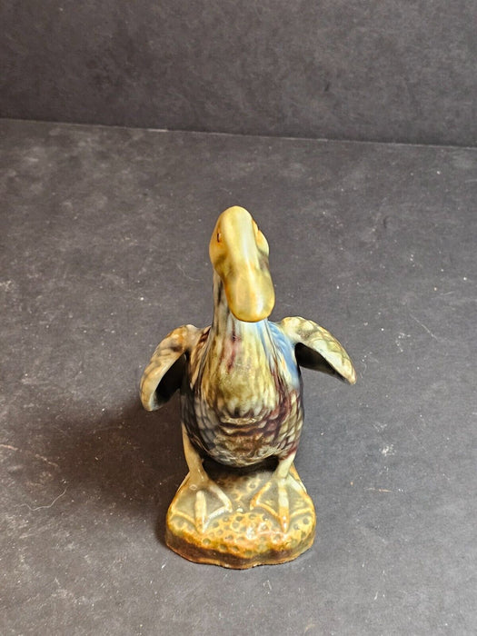 Early 20th Century Asian Porcelain Duck - 6" Tall, Soft Blues, and Brown Tones,, Antiques, David's Antiques and Oddities