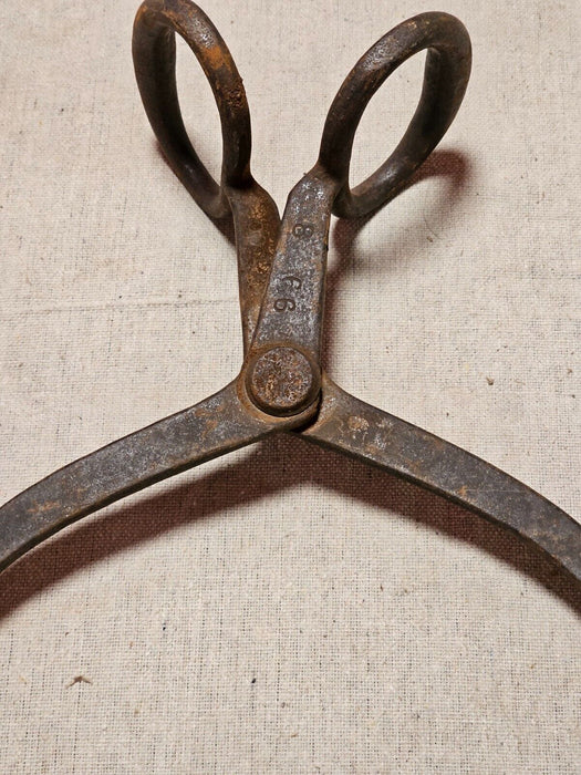 Ice Tongs Amish country/Number stamped/14" great find