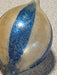 2.5 " mercury christmass ball oval shape blue and silver stripes, Antiques, David's Antiques and Oddities