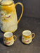 Otto Grunert German choclate set/perfect/ 8" pot/3 "cup 1900s floral, Antiques, David's Antiques and Oddities