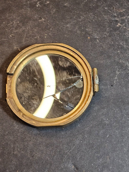 Britton Compass 3' diameter, Brass works, hinge needs repair broken glass, Antiques, David's Antiques and Oddities