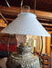 Beautiful country store light. 24" from  base to top of chimneys Brass/milkglass, Antiques, David's Antiques and Oddities