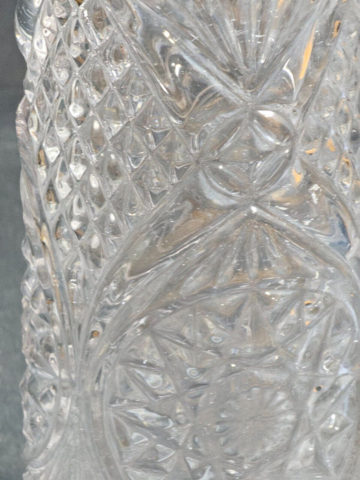 Pressed glass bottle 1930s  11.5 " intricate design Great display, Antiques, David's Antiques and Oddities