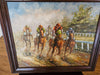 A day at the races/29 x26/ Rogers/impressionist/ 1970s/, Antiques, David's Antiques and Oddities