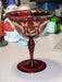 6" Bohemian glass goblets 1 Perfect 1 with small rim chips see pictures, Antiques, David's Antiques and Oddities