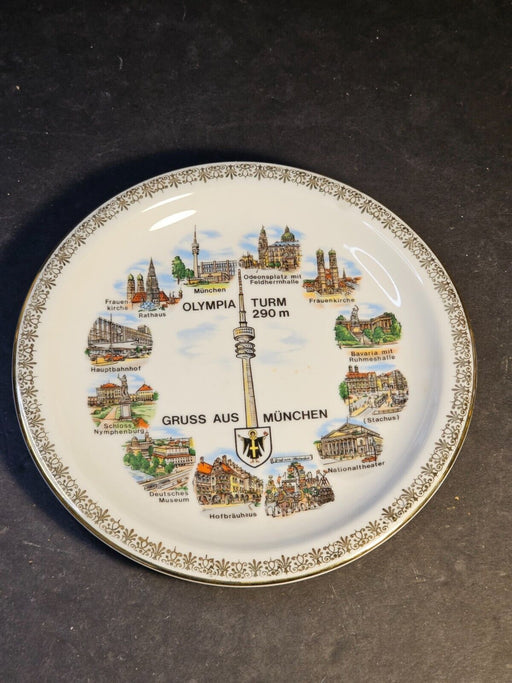 German olympic commemorative plate 7.5 " D  Muchen, Antiques, David's Antiques and Oddities