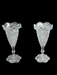 2 Pressed glass vases heavily decorated 1920s9" high 4" wide. Perfect, Antiques, David's Antiques and Oddities