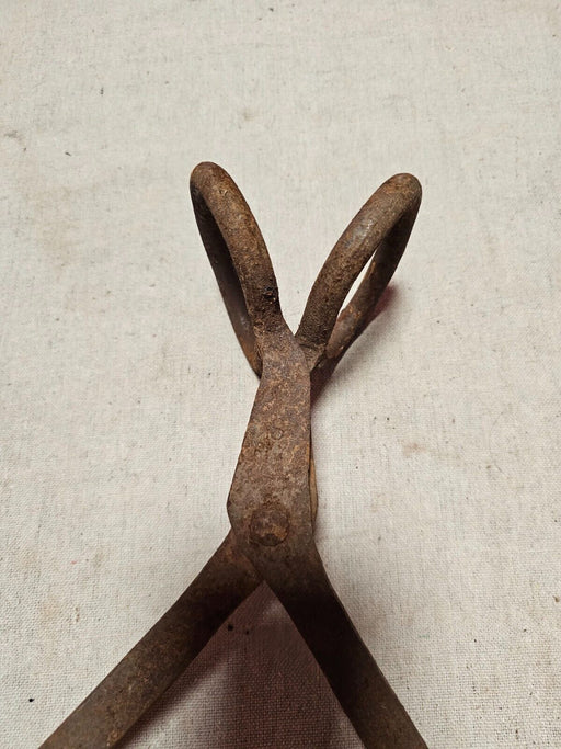 Ice Tongs/primitive amish country pa/19 " Steel. historical artifact., Antiques, David's Antiques and Oddities