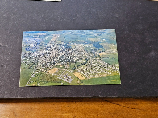 Aerial postcard of Nazareth Pa unused probably the 1960s, Antiques, David's Antiques and Oddities