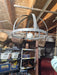 Large pot rack steel welded 27" Diameter/18" H 12 hooks 16 lbs, Antiques, David's Antiques and Oddities