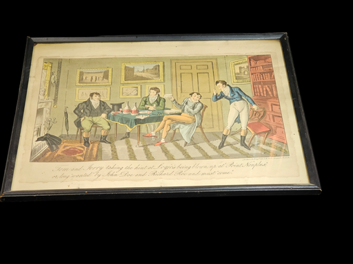 Print English Tom and Jerry taking a hint of logics, 1950s good subject matter, Antiques, David's Antiques and Oddities