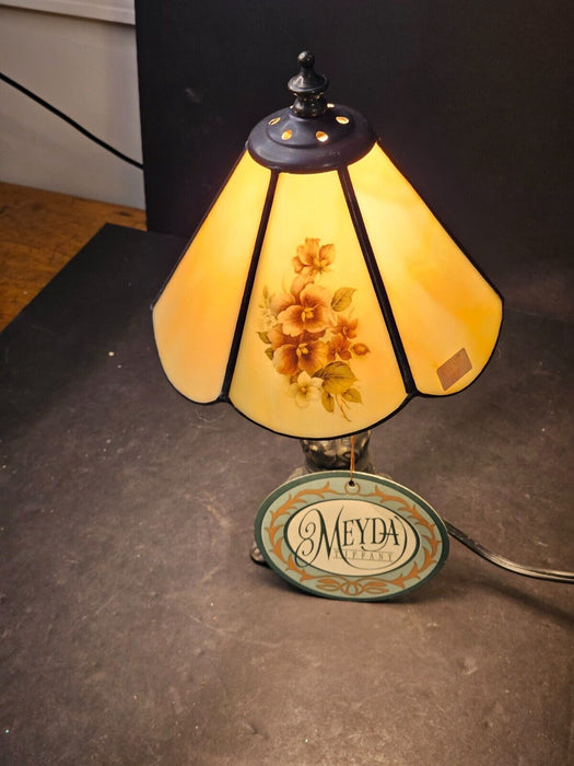 Tiffany style new old stock 1980s By Meyda 13 " with tags Dresser Light, Antiques, David's Antiques and Oddities