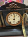 ansonia mantel clock cast iron romanesque design time and chime/ sitting 20 yrs/, Antiques, David's Antiques and Oddities