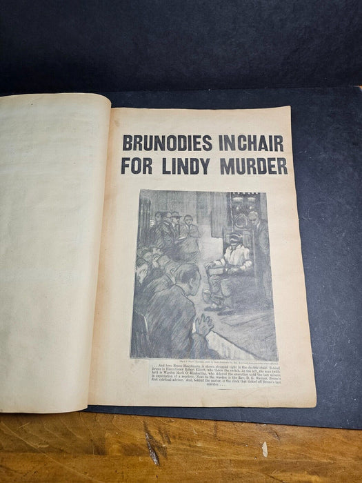 Comprehensive scrapbook period of the Lindbergh Kidnapping case., Antiques, David's Antiques and Oddities