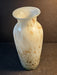 White blown art glass white with gold fleck/ground pontiel/, Antiques, David's Antiques and Oddities