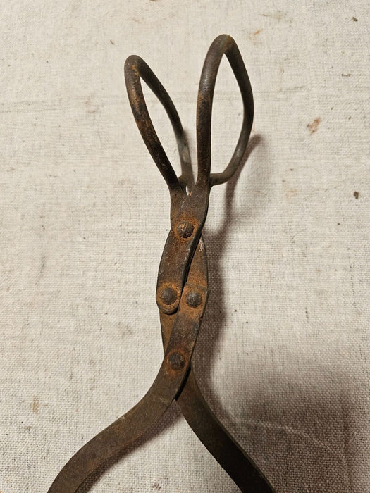 Ice tongs from Amish country Pa 12" Looks great primitive steel, Antiques, David's Antiques and Oddities