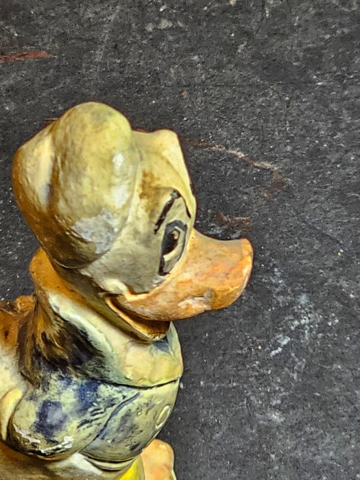 Donald Duck figure chalkware 1930s marked Walt Disney Yellow,Blue and white,, Antiques, David's Antiques and Oddities