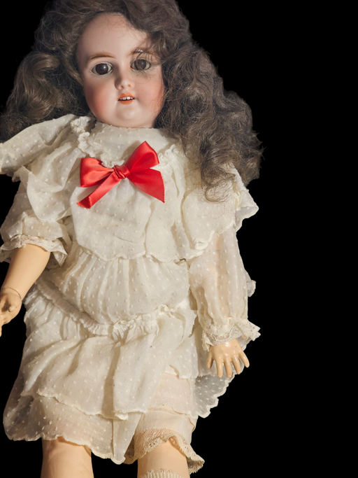 Bisque Doll 23 /22 " Marked G K Kestner/ Fully clothed nice wig perfect shape, Antiques, David's Antiques and Oddities