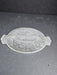 6x10 frosted pressed glass divider dish star designed ribbed edge, Antiques, David's Antiques and Oddities