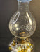 Kerosene lamp as found/ globe pearl edge snowflake design/small interior ding, Antiques, David's Antiques and Oddities