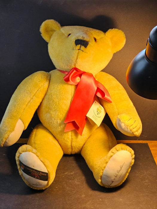 Limited edition Signed 244/1000 gund Classic 26 " extra large jointed teddy.