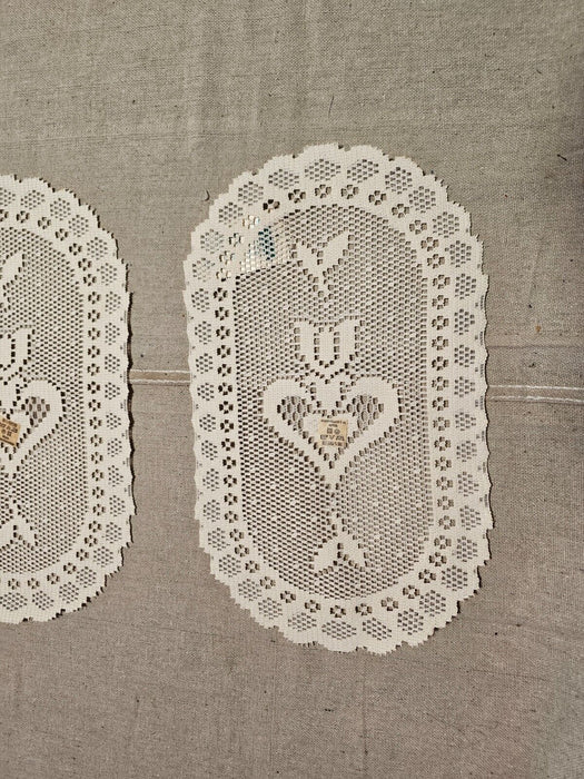 2 Great bay lace heart 8x14  new old stock from 2001/same price less 20%, Antiques, David's Antiques and Oddities