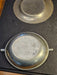 4 pieces of pewter Plates/8"/2@7"/ and 6" ash tray price for the lot., Antiques, David's Antiques and Oddities