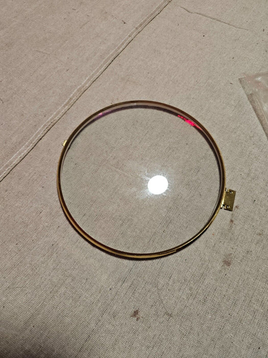 Bowed Glass clock bezel and lense/ replacement part/7.5 inches