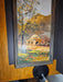 Oil paint on board Morris Katz 1969. Great tones of orange/brown 14x26, Antiques, David's Antiques and Oddities