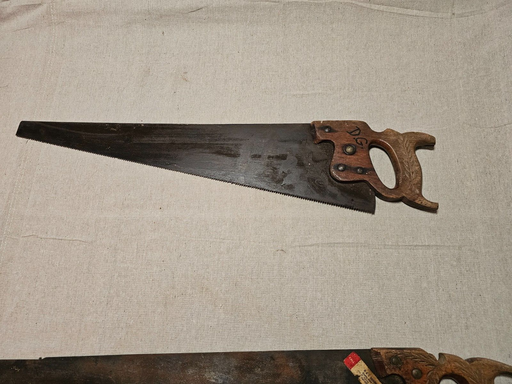 4 Early hand saws/ 3 disston/1 unsure/ good working order 1 Price for all, Antiques, David's Antiques and Oddities