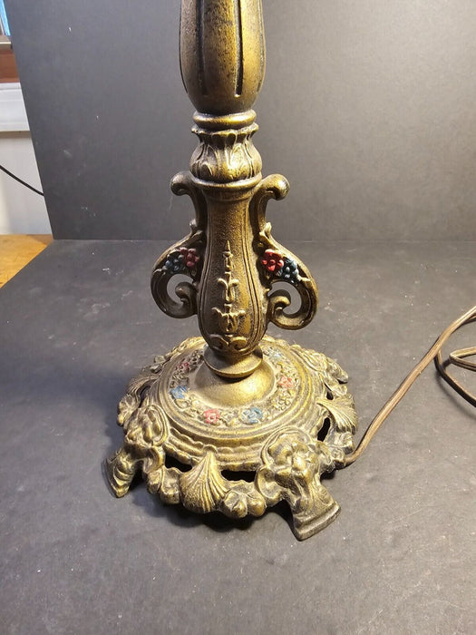 Outstanding 1920s table lamp/22 " cast and decorated still works/ needs a shade/, Antiques, David's Antiques and Oddities