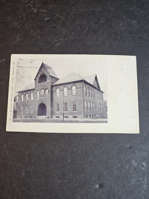 Postcard Nazareth Pa 1906 Fairview school  solid back, Antiques, David's Antiques and Oddities