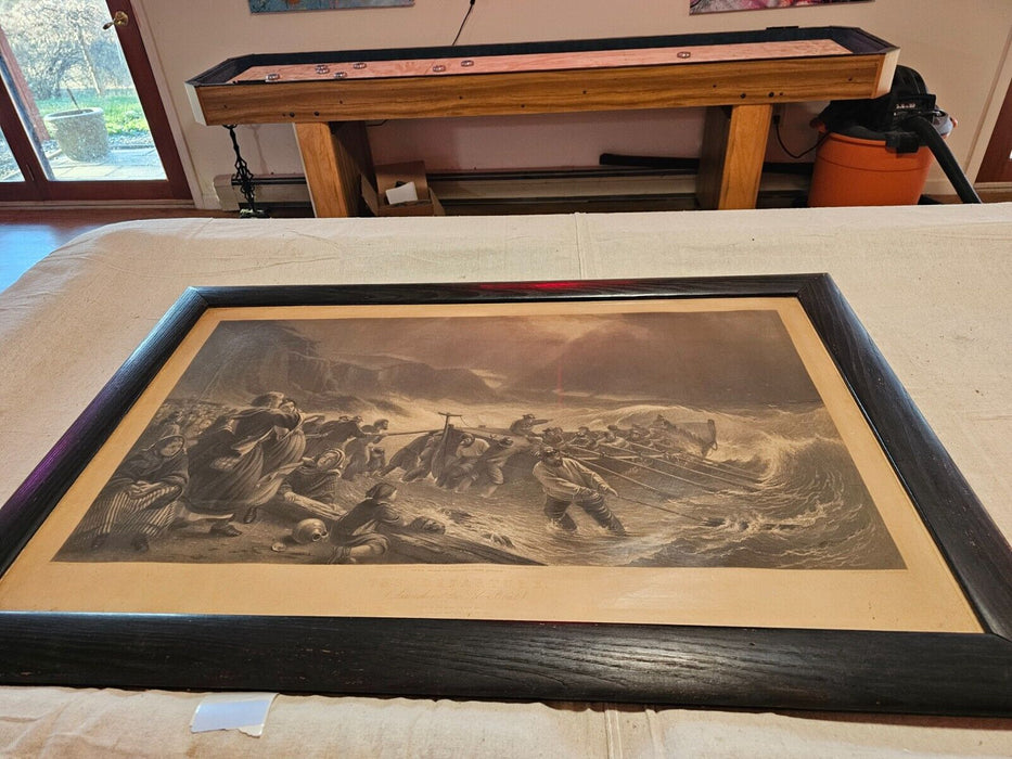 Engraving "The Departure" By Stackpoole 44 x 29 Painting By  Thomas Brooks, Antiques, David's Antiques and Oddities