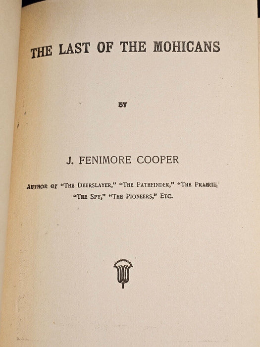 Last of the Mohicans J. Fennimore cooper 358p, Antiques, David's Antiques and Oddities