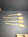 Wooden spoons 4 in total and various bowl designs 12.5 inches, Antiques, David's Antiques and Oddities