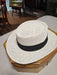 Hat straw white one size/ late 60s early 70s/ great shape, Antiques, David's Antiques and Oddities