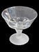 Pressed glass lion head compote frosted base 7"high 8" diameter Perfect, Antiques, David's Antiques and Oddities