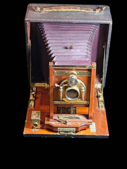 Seroco Camera - Vintage 8.5x8.5 Brass and Wood Film Plate Camera, Antiques, David's Antiques and Oddities