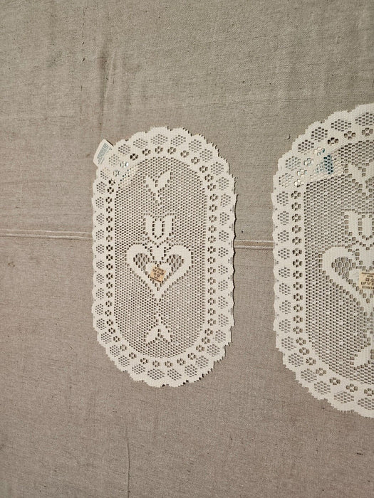 2 Great bay lace heart 8x14  new old stock from 2001/same price less 20%, Antiques, David's Antiques and Oddities