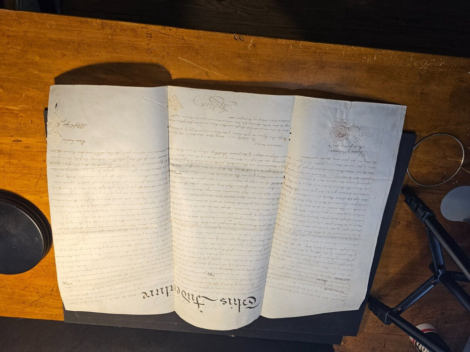 Deed to land in Nazareth on Velum, Land transfer 1807 with seals