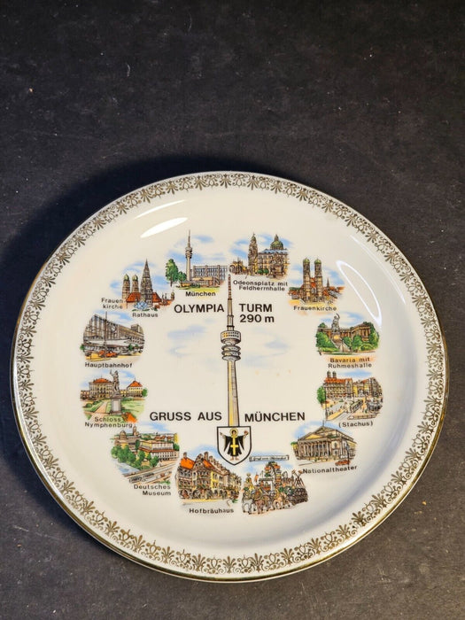 German olympic commemorative plate 7.5 " D  Muchen, Antiques, David's Antiques and Oddities