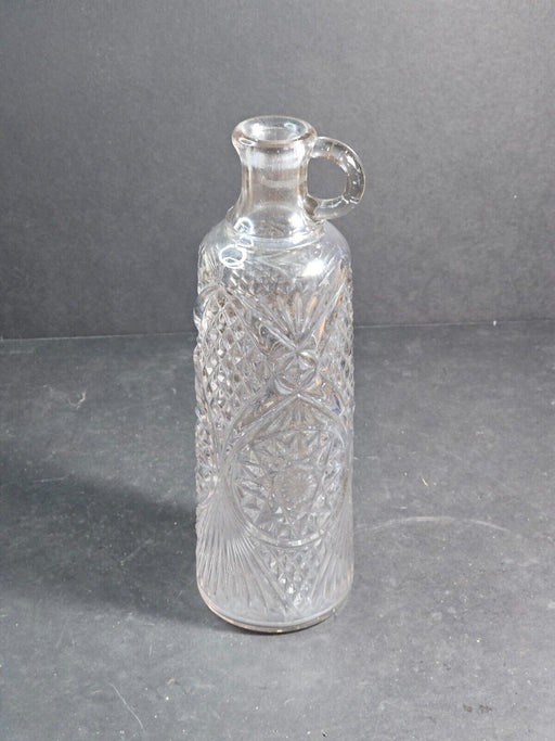 Pressed glass bottle 1930s  11.5 " intricate design Great display, Antiques, David's Antiques and Oddities