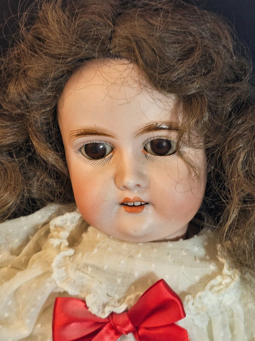 Bisque Doll 23 /22 " Marked G K Kestner/ Fully clothed nice wig perfect shape, Antiques, David's Antiques and Oddities