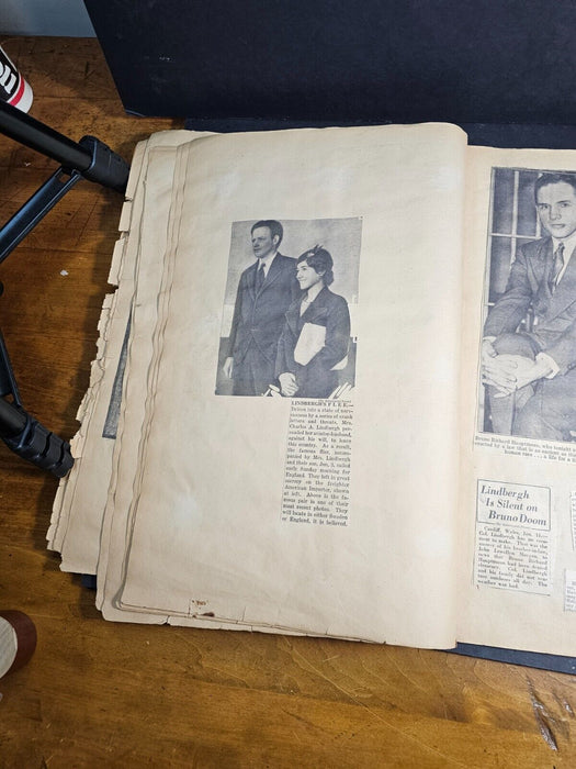 Comprehensive scrapbook period of the Lindbergh Kidnapping case., Antiques, David's Antiques and Oddities