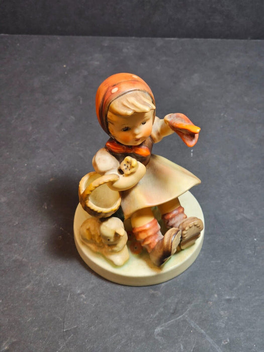 Title: Hummel Girl with Lamb - Approximately 5 Inches, Multi-Colored, No Chips,