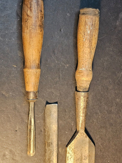 5 Early chisels/ late 1890s/ James/Buck brothers /more, Antiques, David's Antiques and Oddities