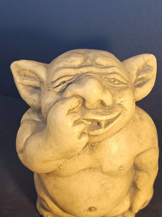 3 Plaster Trolls / 8" high/ 1970s/7 pounds each/ cool ugly small nip see pic, Antiques, David's Antiques and Oddities