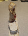 Paper mache Japan Sled and figure cardboard and cotton. 1930's 4x4, Antiques, David's Antiques and Oddities