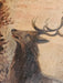 Pair of 44x22 W/frame Oil on canvas Deer paintings Victorian As Found. See pics, Antiques, David's Antiques and Oddities