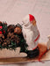 Santa sleigh with paper mache santa 1940s/50 as found/on wood base, Antiques, David's Antiques and Oddities